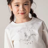 星空お月さまプリント刺しゅう長袖トレーナー(90~140cm) | Tartine et Chocolat | 詳細画像3 