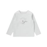 グレー | 星空お月さまプリント刺しゅう長袖トレーナー(90~140cm) | Tartine et Chocolat