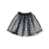 【日本製】ドットチュールニットスカート(100~140cm) | Tartine et Chocolat | 詳細画像6 