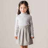 【日本製】【お揃い】チェックフロッキードットスカート(100~140cm) | Tartine et Chocolat | 詳細画像3 