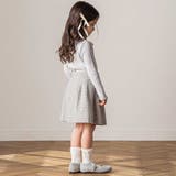 【日本製】【お揃い】チェックフロッキードットスカート(100~140cm) | Tartine et Chocolat | 詳細画像4 