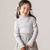 【日本製】ソフトコットンリボンタートルネックセーター(80~140cm) | Tartine et Chocolat | 詳細画像3 