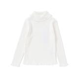 オフホワイト | 【日本製】ソフトコットンリボンタートルネックセーター(80~140cm) | Tartine et Chocolat