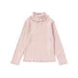 ピンク | 【日本製】ソフトコットンリボンタートルネックセーター(80~140cm) | Tartine et Chocolat