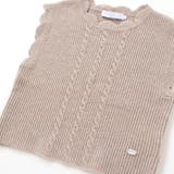 スカラップ畦編みニットベスト(100~140cm) | Tartine et Chocolat | 詳細画像12