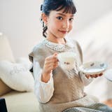 スカラップ畦編みニットベスト(100~140cm) | Tartine et Chocolat | 詳細画像4