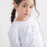 【日本製】コンパクトコットンベア天竺ロゴプリントTシャツ(90~140cm) | Tartine et Chocolat | 詳細画像3 