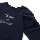【日本製】コンパクトコットンベア天竺ロゴプリントTシャツ(90~140cm) | Tartine et Chocolat | 詳細画像7 