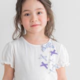 ベア天竺リバティリボン半袖Tシャツ | Tartine et Chocolat | 詳細画像3 