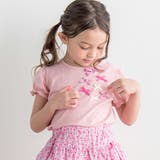 ピンク | ベア天竺リバティリボン半袖Tシャツ | Tartine et Chocolat
