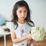 フラワープリント袖フリルTシャツ(90～140cm) | Tartine et Chocolat | 詳細画像3 