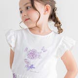 フラワープリント袖フリルTシャツ(90～140cm) | Tartine et Chocolat | 詳細画像5 