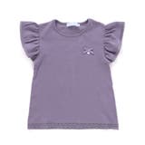 パープル | トーションレース袖フリルTシャツ(90～140cm) | Tartine et Chocolat