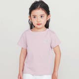 ピンク | 【日本製】【お揃い】リボンラインストーンの半袖Tシャツ(90~140cm) | Tartine et Chocolat
