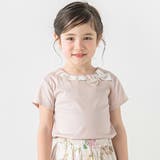 ピンク | 【お揃い】リバティリボン半袖Tシャツ(100~140cm) | Tartine et Chocolat