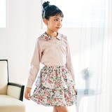 ピンク | 【日本製】【お揃い】リバティビエラ(DaisyMorisia)×花ボタン長袖Tシ… | Tartine et Chocolat