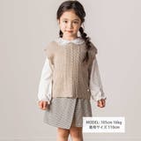 コンパクトコットン襟レース長袖Tシャツ(90~140cm) | Tartine et Chocolat | 詳細画像2