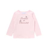 ピンク | リバティ(leontyne dream)プリントタナローン蝶々アップリケロゴ長袖… | Tartine et Chocolat