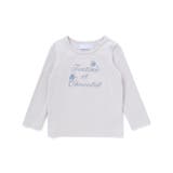 グレー | リバティ(leontyne dream)プリントタナローン蝶々アップリケロゴ長袖… | Tartine et Chocolat