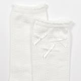 【日本製】透かし編みリボン付きハイソックス(15~21cm) | Tartine et Chocolat | 詳細画像6 