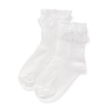 【日本製】フリル付きシルケットソックス(13~21cm) | Tartine et Chocolat | 詳細画像1 