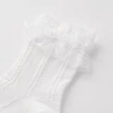 【日本製】フリル付きシルケットソックス(13~21cm) | Tartine et Chocolat | 詳細画像4 