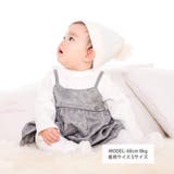 花柄ふくれ折りジャガード重ね着風ワンピース(70~90cm) | fillot de bébé réduction | 詳細画像3 