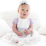 パープル系 | オーガンジー花柄プリントワンピース(70~90cm) | fillot de bébé réduction