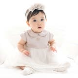 ベージュ | 【日本製】シャンタンチュールスカートドレス(70~90cm) | fillot de bébé réduction