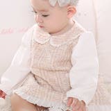 【お揃い】ツイードジャガードワンピース(70~90cm) | fillot de bébé réduction | 詳細画像4