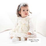 【お揃い】オーガンジー花柄プリントワンピース＆スムースブルマセット(70~90c… | fillot de bébé réduction | 詳細画像2 