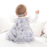 【お揃い】オーガンジー花柄プリントワンピース＆スムースブルマセット(70~90c… | fillot de bébé réduction | 詳細画像6 