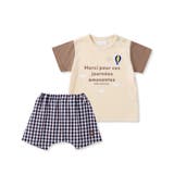 天竺Tシャツ&チェックパンツセット(70~90cm) | fillot de bébé réduction | 詳細画像14 