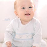 【日本製】スモッキングカバーオール&ベスト&スタイセット(70~80cm) | fillot de bébé réduction | 詳細画像5