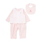 【日本製】スモッキングカバーオール&ベスト&スタイセット(70~80cm) | fillot de bébé réduction | 詳細画像7