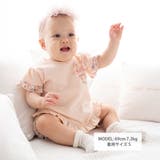 天竺半袖Tシャツ＆花柄プリントブルマセット(70~90cm) | fillot de bébé réduction | 詳細画像3 