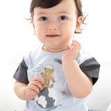 天竺半袖Tシャツ&ダンガリーパンツセット(70~90cm) | fillot de bébé réduction | 詳細画像3 