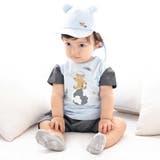 天竺半袖Tシャツ&ダンガリーパンツセット(70~90cm) | fillot de bébé réduction | 詳細画像4 