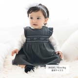 無地スモッキングジャンパースカート(70~90cm) | fillot de bébé réduction | 詳細画像3 
