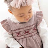 無地スモッキングジャンパースカート(70~90cm) | fillot de bébé réduction | 詳細画像4 