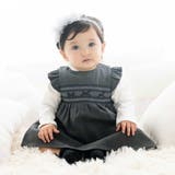 グレー | 無地スモッキングジャンパースカート(70~90cm) | fillot de bébé réduction