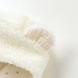 【お揃い】モコモコ耳付きフードフリースマント(50~90cm) | fillot de bébé réduction | 詳細画像10 