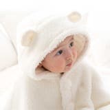 【お揃い】モコモコ耳付きフードフリースマント(50~90cm) | fillot de bébé réduction | 詳細画像5 