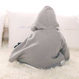 フード付きPコート風フリースマント(50~90cm) | fillot de bébé réduction | 詳細画像3