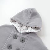 フード付きPコート風フリースマント(50~90cm) | fillot de bébé réduction | 詳細画像6