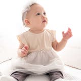 ベージュ | テレコドットラメチュールチュニック(70~90cm) | fillot de bébé réduction