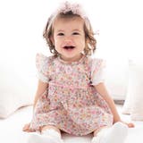 ピンク系 | 【お揃い】リバティプリント花柄チュニック(70~90cm) | fillot de bébé réduction