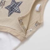 【お揃い】ワッフル重ね着風星パッチワークトレーナー(70~90cm) | fillot de bébé réduction | 詳細画像8