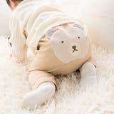 【お揃い】スムースクマパッチパンツ (70-90cm) | fillot de bébé réduction | 詳細画像1