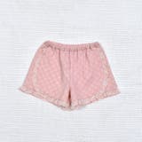 ピンク系 | 綿レースフリルショートパンツ(70~90cm) | fillot de bébé réduction